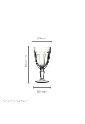 Imagen 2 del producto Set De 6 Copa Vidrio Ice Tea Postre Helado Casablanca 235 C.c.