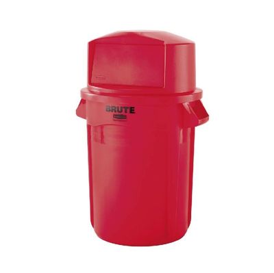 Imagen 2 del producto TAPA DOMO BASURERO BRUTE 100 LTS. ROJO