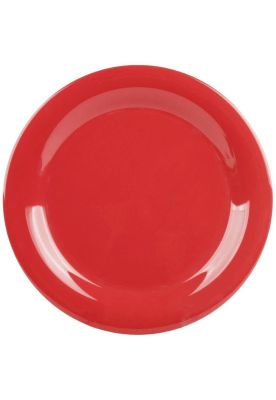SET DE 3 PLATO MELAMINA ROJO 23 CM