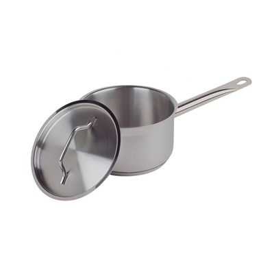 CAZO ALTO ACERO INOXIDABLE CON TAPA Y FONDO DIFUSOR 5 LITROS