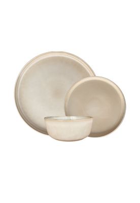 Imagen 1 del producto Set Vajilla 18 Piezas Cerámica Beige Linea Oslo - ( Tipo Gres )