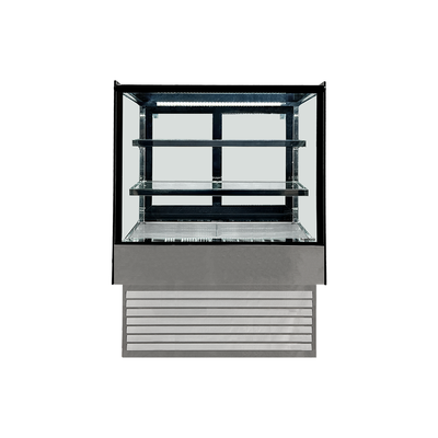 VITRINA PASTELERA RECTANGULAR PLATEADA LÍNEA MARKET 900 X 700 X 1200 MM NORKALT