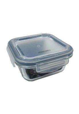 CONTENEDOR HERMETICO VIDRIO CUADRADO 310 ML
