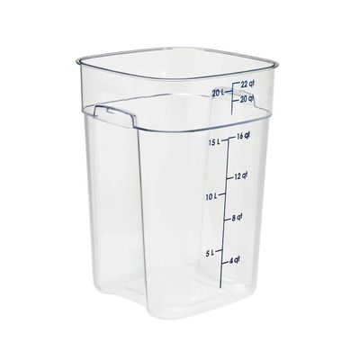 Imagen 1 del producto RECIPIENTE GRADUADO CUADRADO POLICARBONATO 22 LITROS