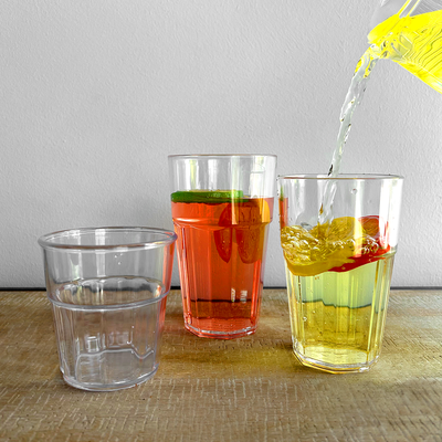 Imagen 2 del producto SET DE 6 VASOS POLICARBONATO TRANSPARENTE 250 ML