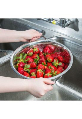 Imagen 2 del producto COLADOR ALEMAN CON PEDESTAL ACERO INOX 28 CM