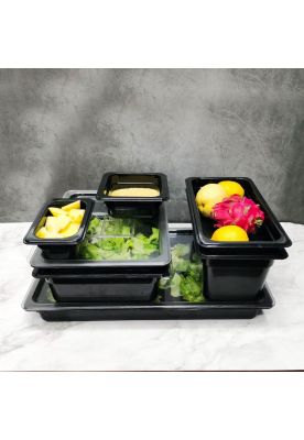 Imagen 2 del producto CONTENEDOR GN POLICARBONATO NEGRO 1/9 X 6.5 CMS