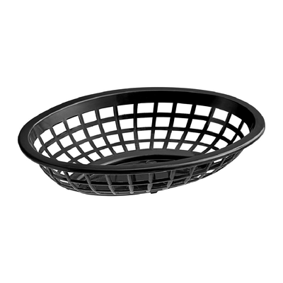 Imagen 1 del producto CANASTO POLIETILENO NEGRO OVAL 30X22XH4.5 CM
