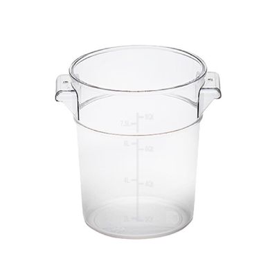 RECIPIENTE POLICARBONATO REDONDO 7.5 LITROS SIN TAPA