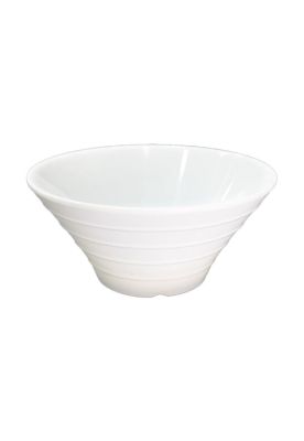 Set De 2 Bowl Redondo Melamina 20 Cm. Blanco