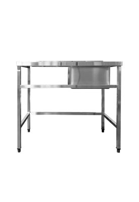 Imagen 2 del producto LAVADERO MURAL 1 TAZA SECADOR IZQUIERDO ACERO INOXIDABLE 100 X 60 CM