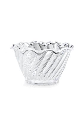 Set de 6 Pocillo Remolino Transparente 150 cc