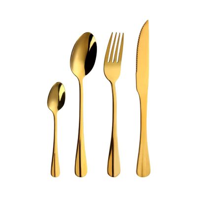 SET DE CUBIERTOS 24 PIEZAS CAPRI COLOR DORADO