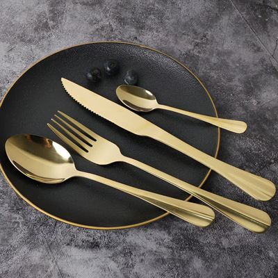 Imagen 2 del producto SET DE CUBIERTOS 24 PIEZAS CAPRI COLOR DORADO