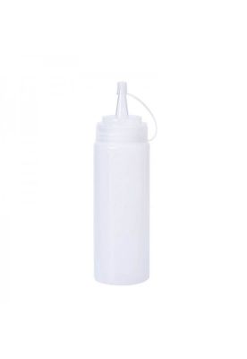 SET 6 BOTELLA DISPENSADORA SALSA GRADUADA TRANSPARENTE 350 ML