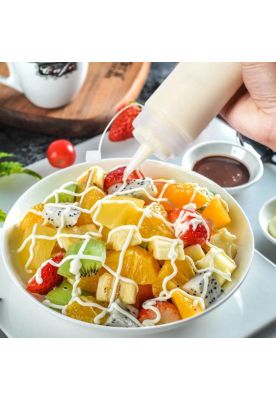 Imagen 2 del producto SET 6 BOTELLA DISPENSADORA SALSA GRADUADA TRANSPARENTE 350 ML