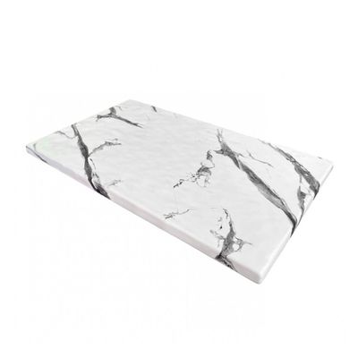 Imagen 1 del producto TABLA EXHIBICIÓN MELAMINA RECTANGULAR MÁRMOL BLANCO 53X32X1 CM