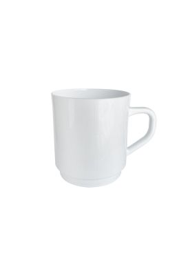 Set de 6 Tazon Mug 300 Ml Blanco Policarbonato