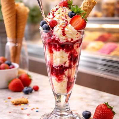 Imagen 2 del producto Set De 6 Copa Vidrio Ice Tea Postre Helado 107 Mm.