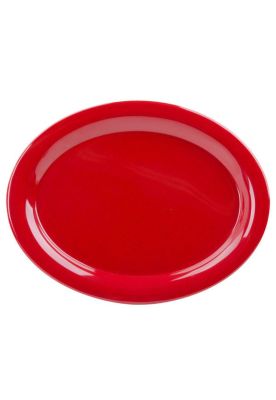 Imagen 2 del producto SET DE 3 PLATO OVALADO ROJO 28 CMS.