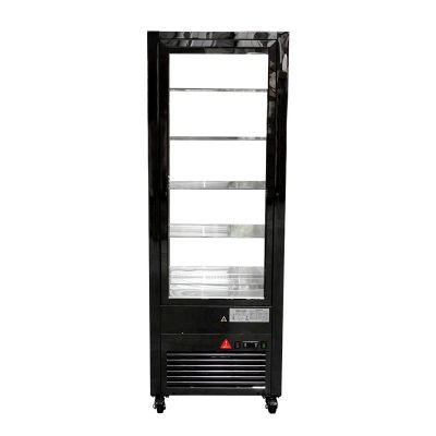 Imagen 2 del producto VITRINA VERTICAL REFRIGERADA NEGRA LED 400 LTS NORKALT