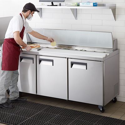 Imagen 2 del producto SALSERA REFRIGERADA ACERO INOXIDABLE 3 PUERTAS 185 CM NORKALT