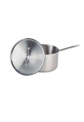 CAZO ALTO ACERO. INOX C/TAPA Y FONDO DIFUSOR 10 lts