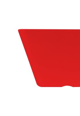 SET DE 6 POCILLOS CÓNICO CUADRADO ROJO 11 CM