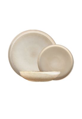 Imagen 1 del producto Set Vajilla 18 Piezas Cerámica Beige Linea Oslo