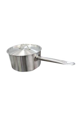 CAZO ALTO ACERO. INOX C/TAPA Y FONDO DIFUSOR 3.8 lts