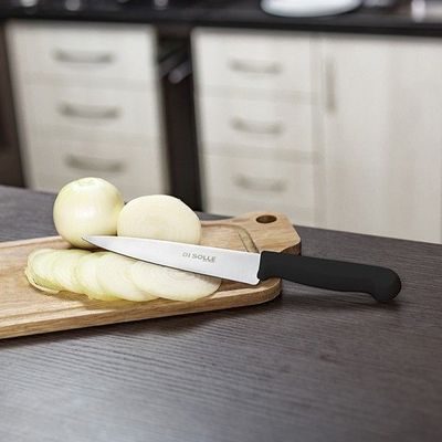 Imagen 2 del producto CUCHILLO MEDIO GOLPE NEGRO HOJA DE 25,4 CMS.