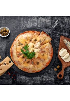 Imagen 2 del producto Tabla Piedra Pizarra Redonda De Presentación 35 Cm