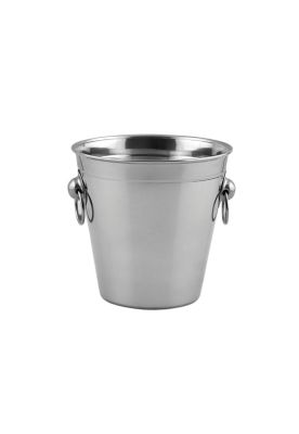 HIELERA ACERO INOX CON ARGOLLA 12 X11 CM