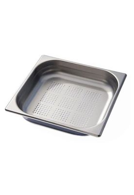 Contenedor Gastronomico Perforado Gn 2/3 X 6.5 Cm Ac Inox