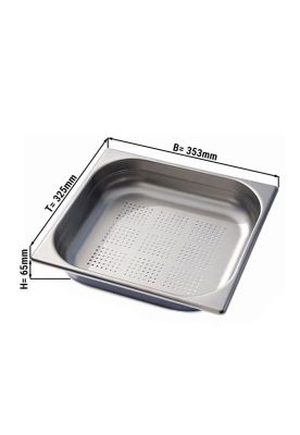 Imagen 2 del producto Contenedor Gastronomico Perforado Gn 2/3 X 6.5 Cm Ac Inox