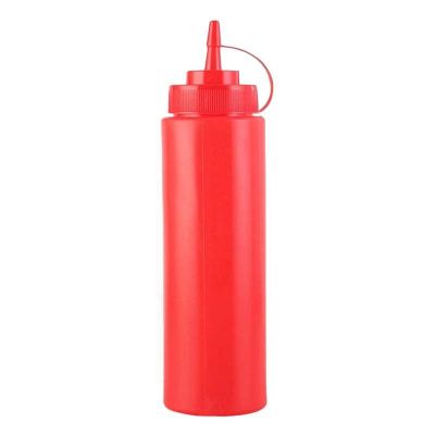 Imagen 1 del producto SET DE 6 BOTELLAS DISPENSADORA SALSA GRADUADA ROJA 350 ML