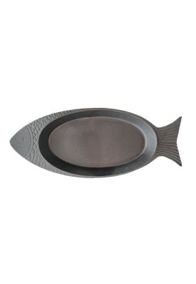 PLATO PESCADO HIERRO 30 CMS BRIVA