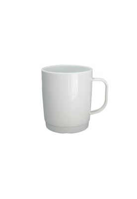 Set De 4 Mug Policarbonato Blanco 300 Ml