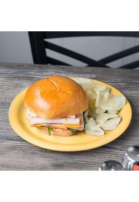 Imagen 2 del producto SET 3 PLATO MELAMINA AMARILLO 23 CM