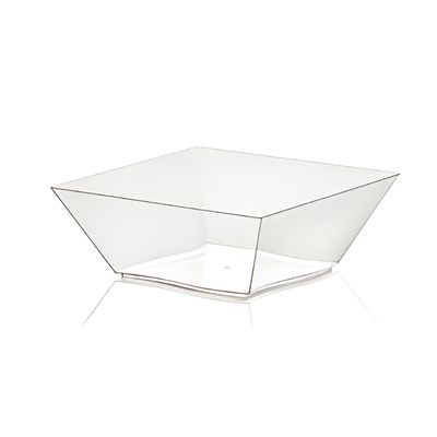 SET DE 25 RECIPIENTE ENVASE CUADRADO MODELO PS POLIESTIRENO