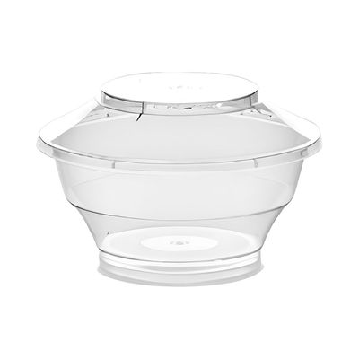 Imagen 1 del producto PACK DE 250 COPA ENVASE CONTENEDOR REDONDO CON TAPA PS POLIES