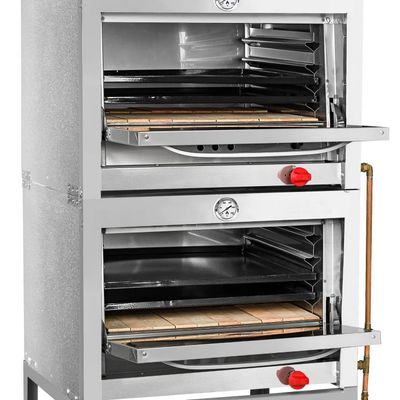 Imagen 2 del producto HORNO 2 CÁMARAS ACERO INOXIDABLE 58X65 GLP