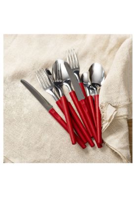 Imagen 2 del producto SET 24 CUBIERTOS ROJO CON RALLADOR