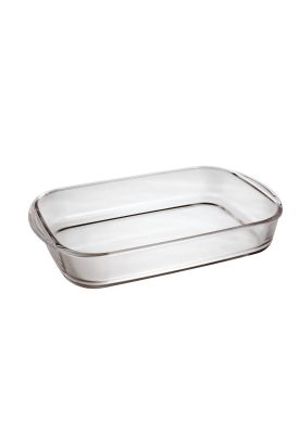 ASADERA RECTANGULAR DE VIDRIO 36 X 23 X 6 CM