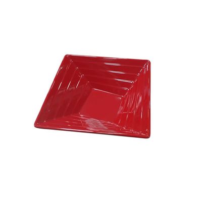 BOWL CUADRADO MELAMINA 15 CM. ROJO