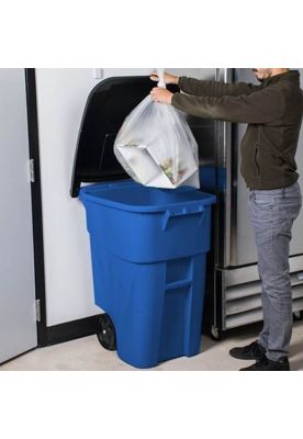 Imagen 2 del producto CONTENEDOR BRUTE C/RUEDA Y TAPA AZUL