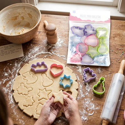 Imagen 2 del producto CORTADOR FIGURAS GALLETAS SET 12 UDS