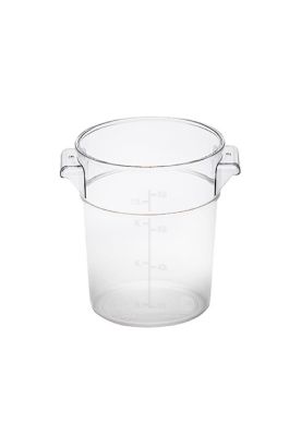 Contenedor Policarbonato Redondo 7,5 Lt Con Tapa Transparent