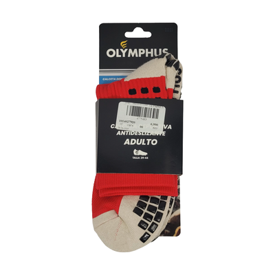 CALCETINES ANTIDESLIZANTES OLYMPHUS RED ADULTO 1014027920