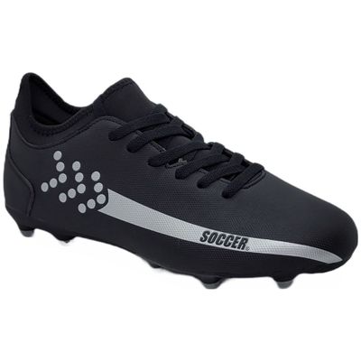 ZAPATILLAS SOCCER FUTBOL BLACK/SILVER ADULTO SP-2